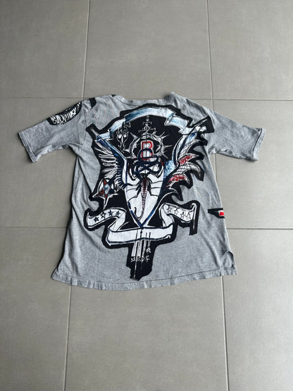 Balmain SS11 distressed graffiti T-shirt