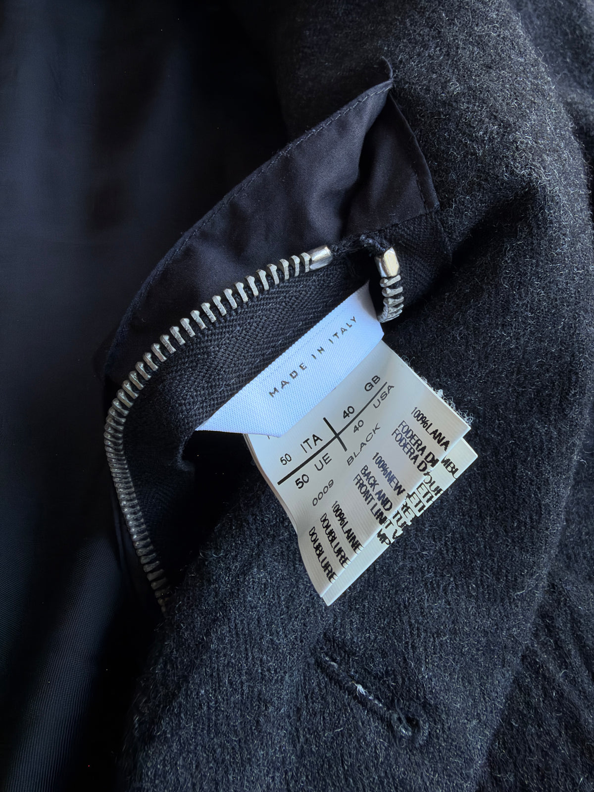 Rick Owens AW12 "MOUNTAIN" textured cropped blazer
