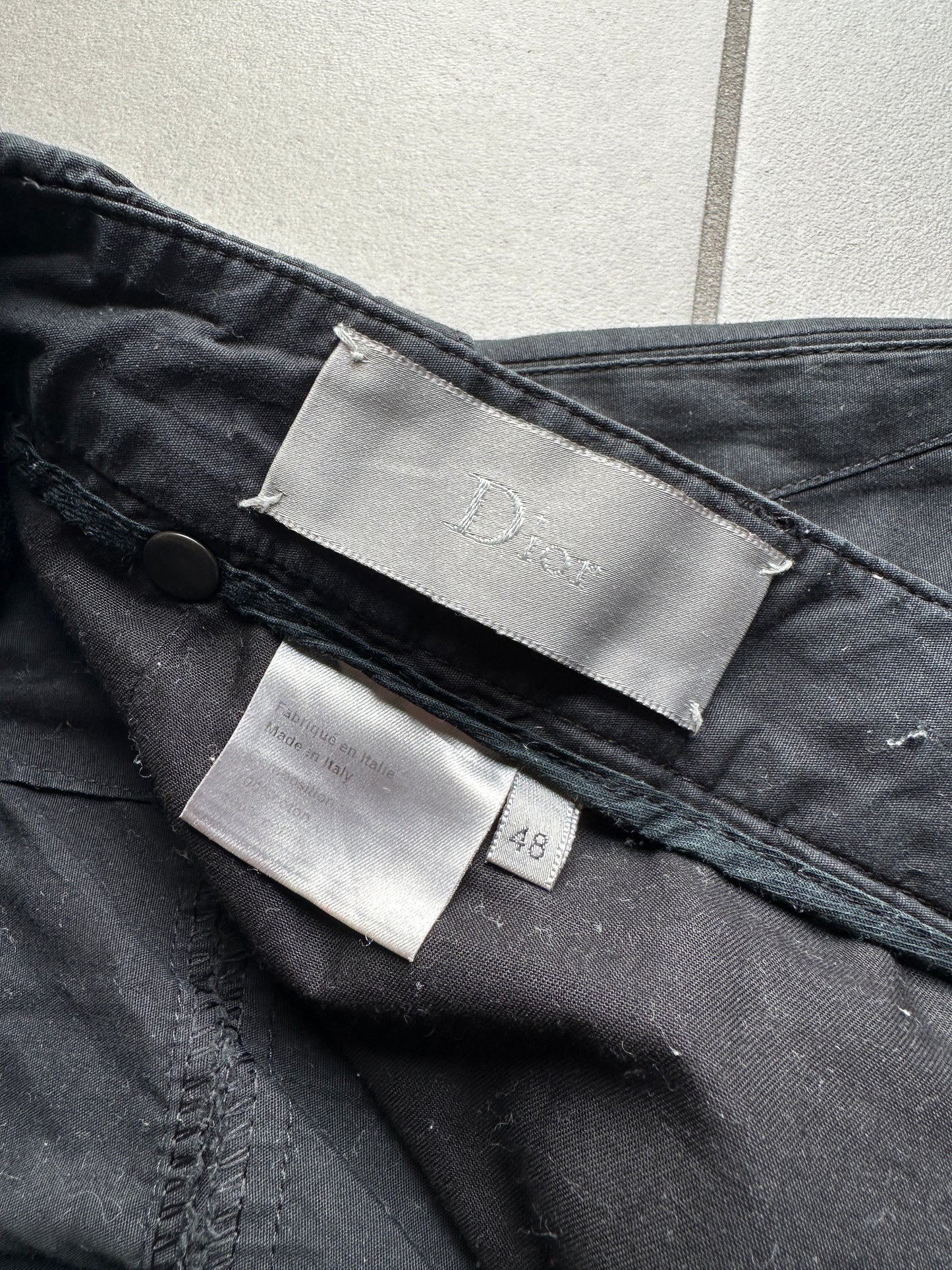 Dior Homme SS04 “strip” multi-pocket/cargo trousers