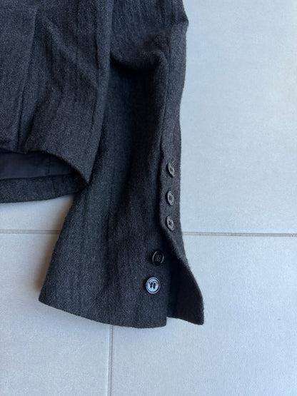 Rick Owens AW12 "MOUNTAIN" textured cropped blazer