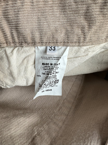 Helmut Lang Circa 2000’s classic cut corduroy trousers