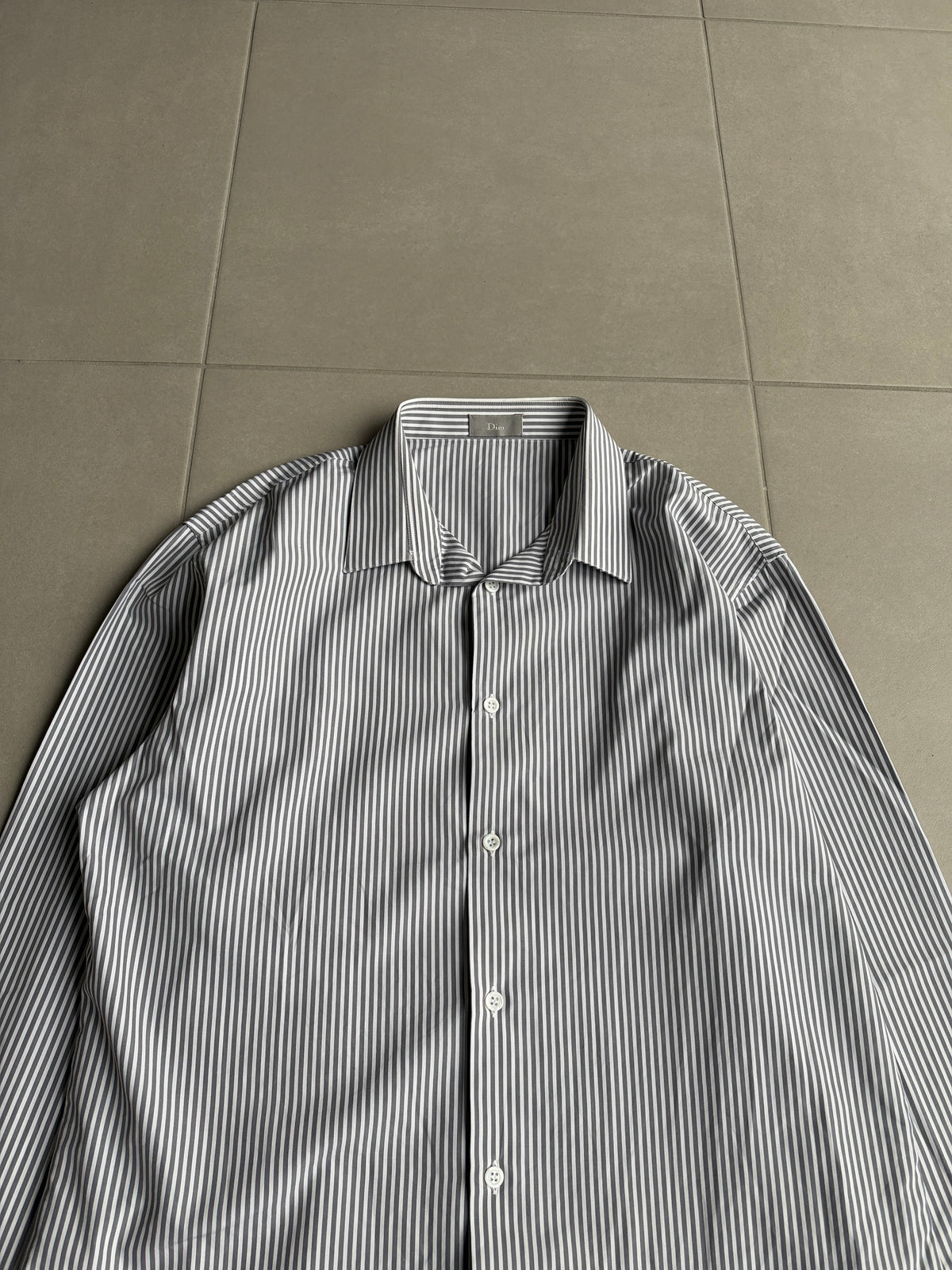 Dior Homme AW03 “LUSTER” Striped button up shirt