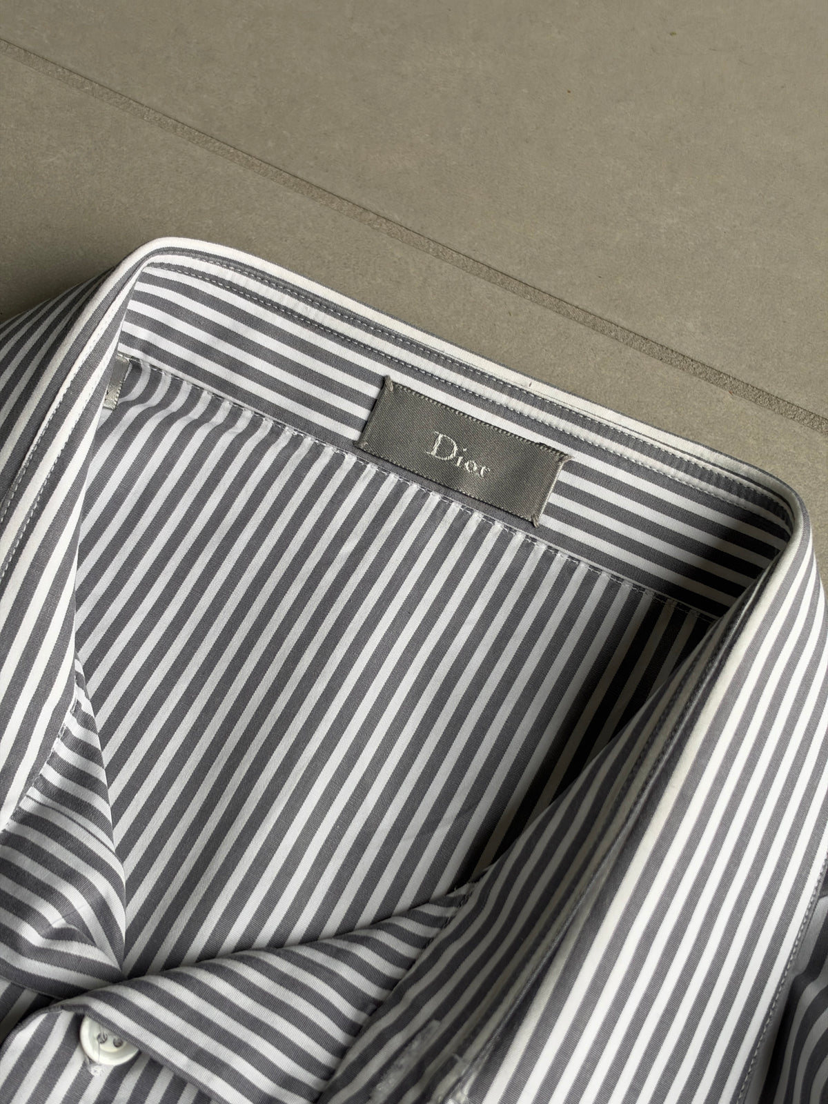 Dior Homme AW03 “LUSTER” Striped button up shirt
