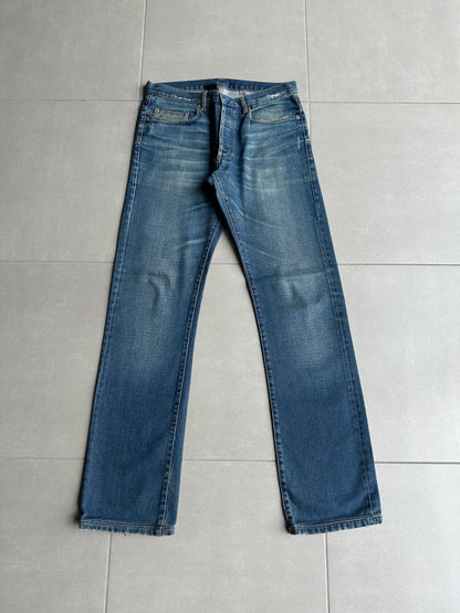Dior homme AW04 “Victim of the crime” whiskered washed denim