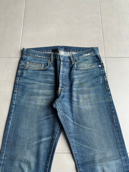 Dior homme AW04 “Victim of the crime” whiskered washed denim