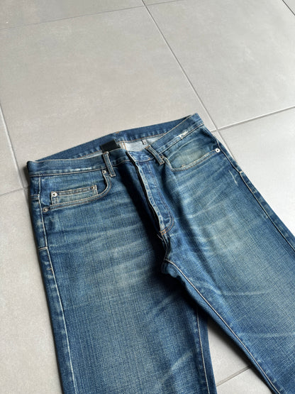 Dior homme AW04 “Victim of the crime” whiskered washed denim