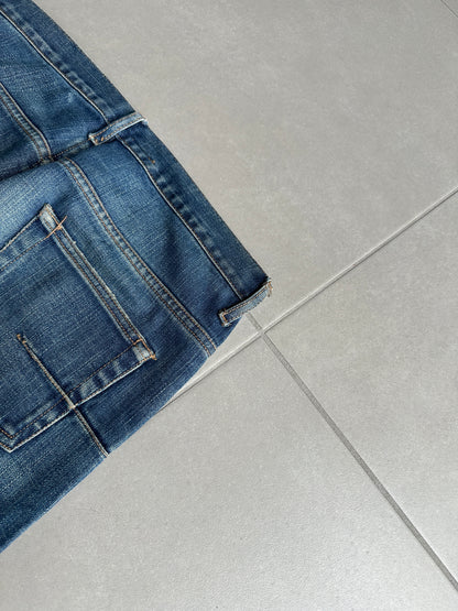 Dior homme AW04 “Victim of the crime” whiskered washed denim