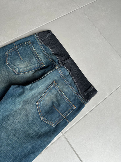 Dior Homme AW06 "These Grey Days" Bootcut cummerbund denim