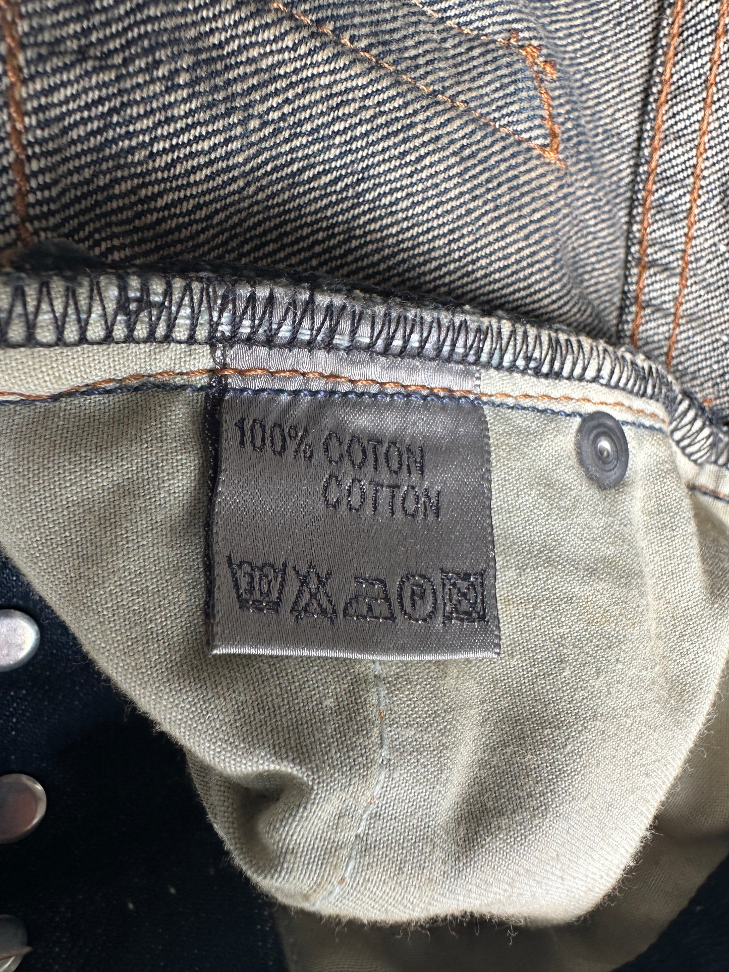 Dior Homme AW06 "These Grey Days" Bootcut cummerbund denim