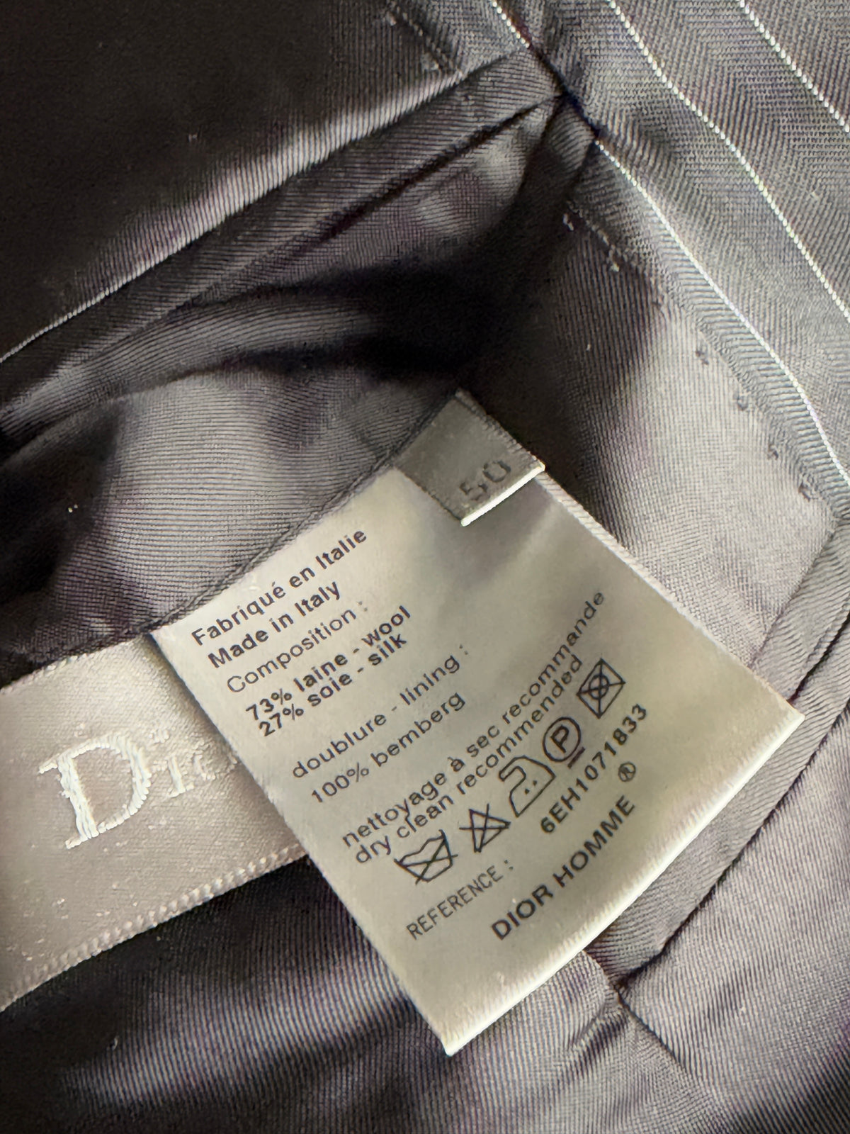 Dior Homme SS06 Two piece silk blend suit