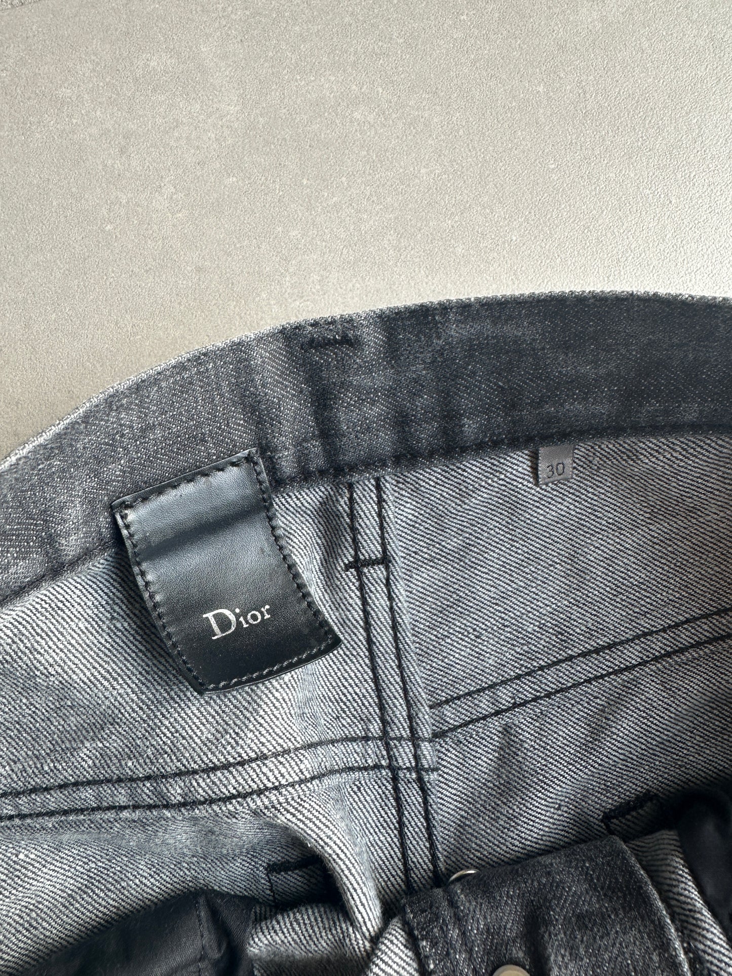 Dior Homme SS05 “BECK/Untitled” charcoal denim