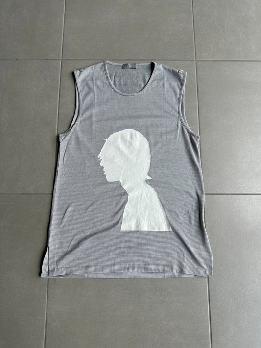 Dior Homme SS03 “Follow me” silhouette print tank top