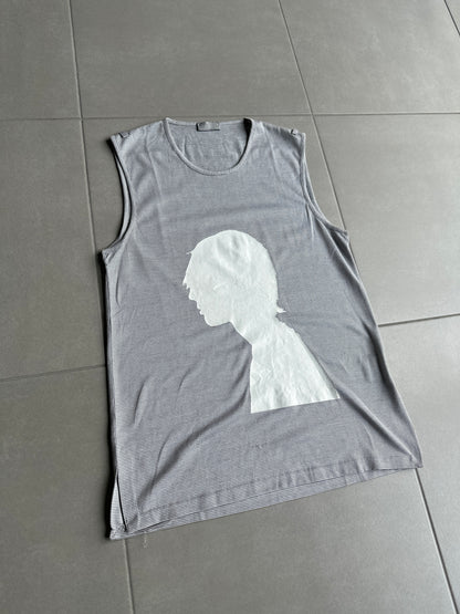 Dior Homme SS03 “Follow me” silhouette print tank top