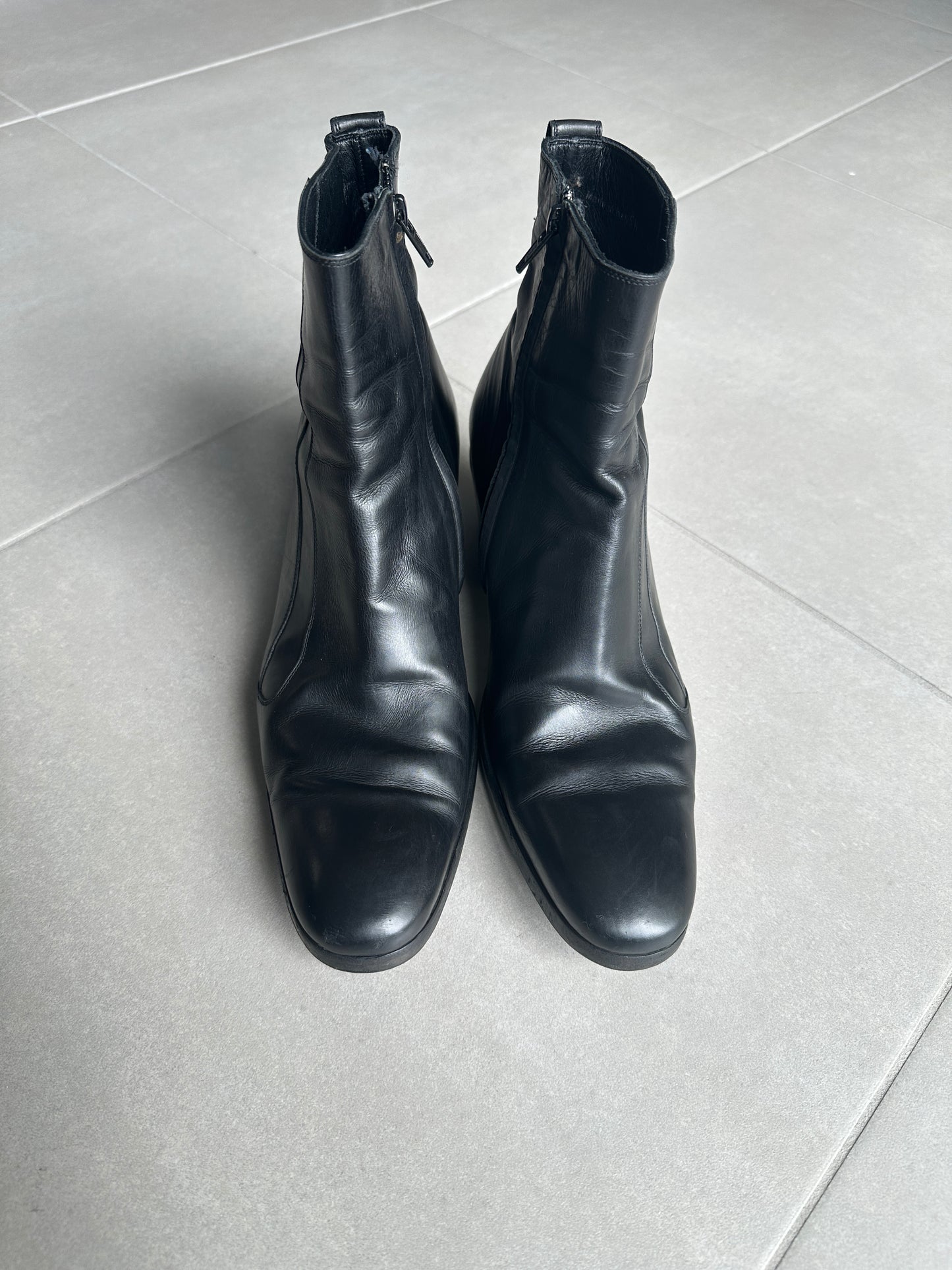 Dior Homme AW05 “in the morning” 6.5 cm Cuban heel boots