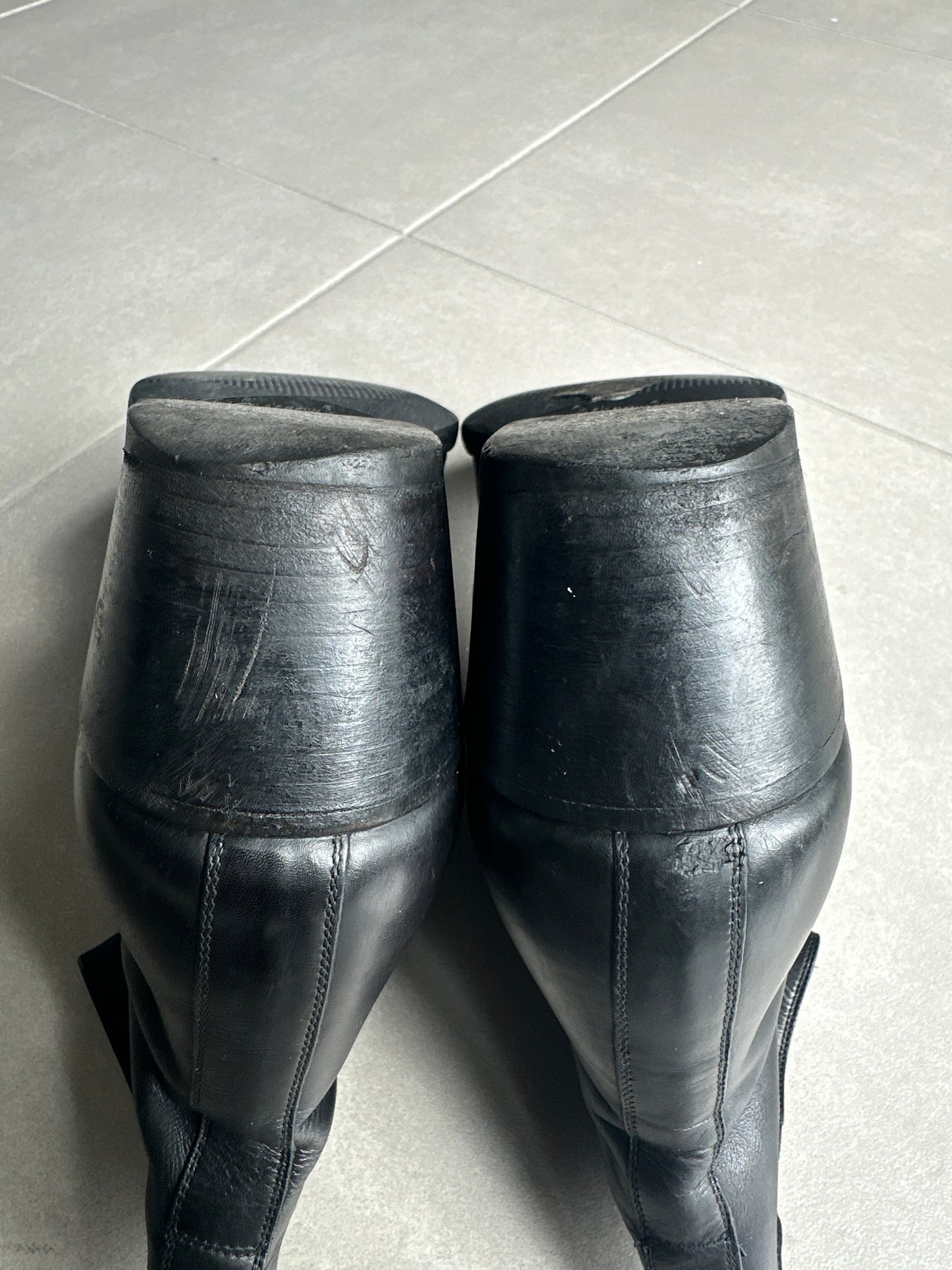 Dior Homme AW05 “in the morning” 6.5 cm Cuban heel boots