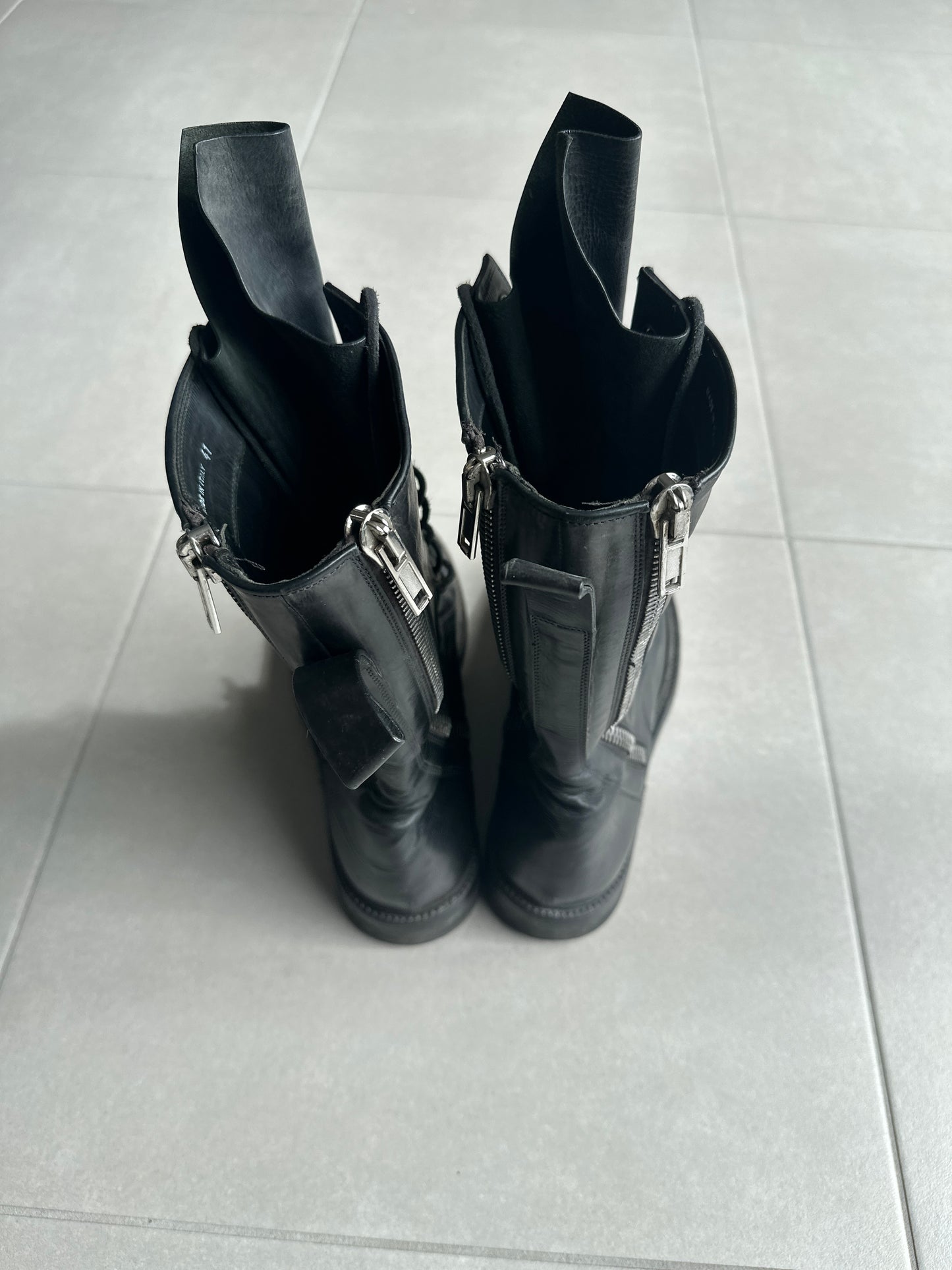 Rick Owens AW16 “Mastodon” high combat boots