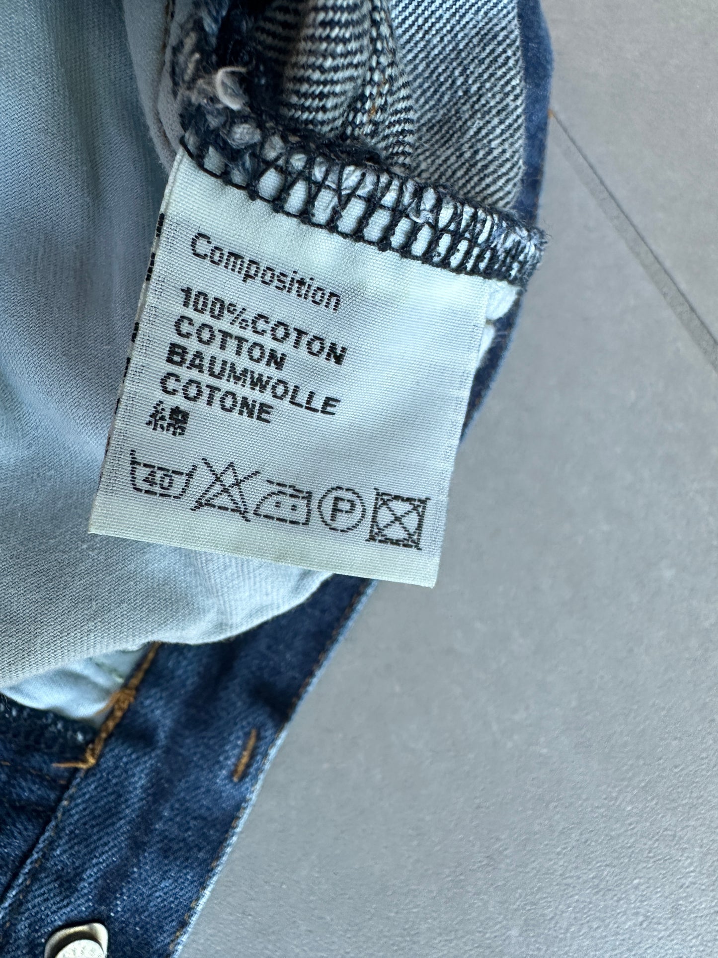 Dior homme AW07 “Navigate” raw MIJ jeans