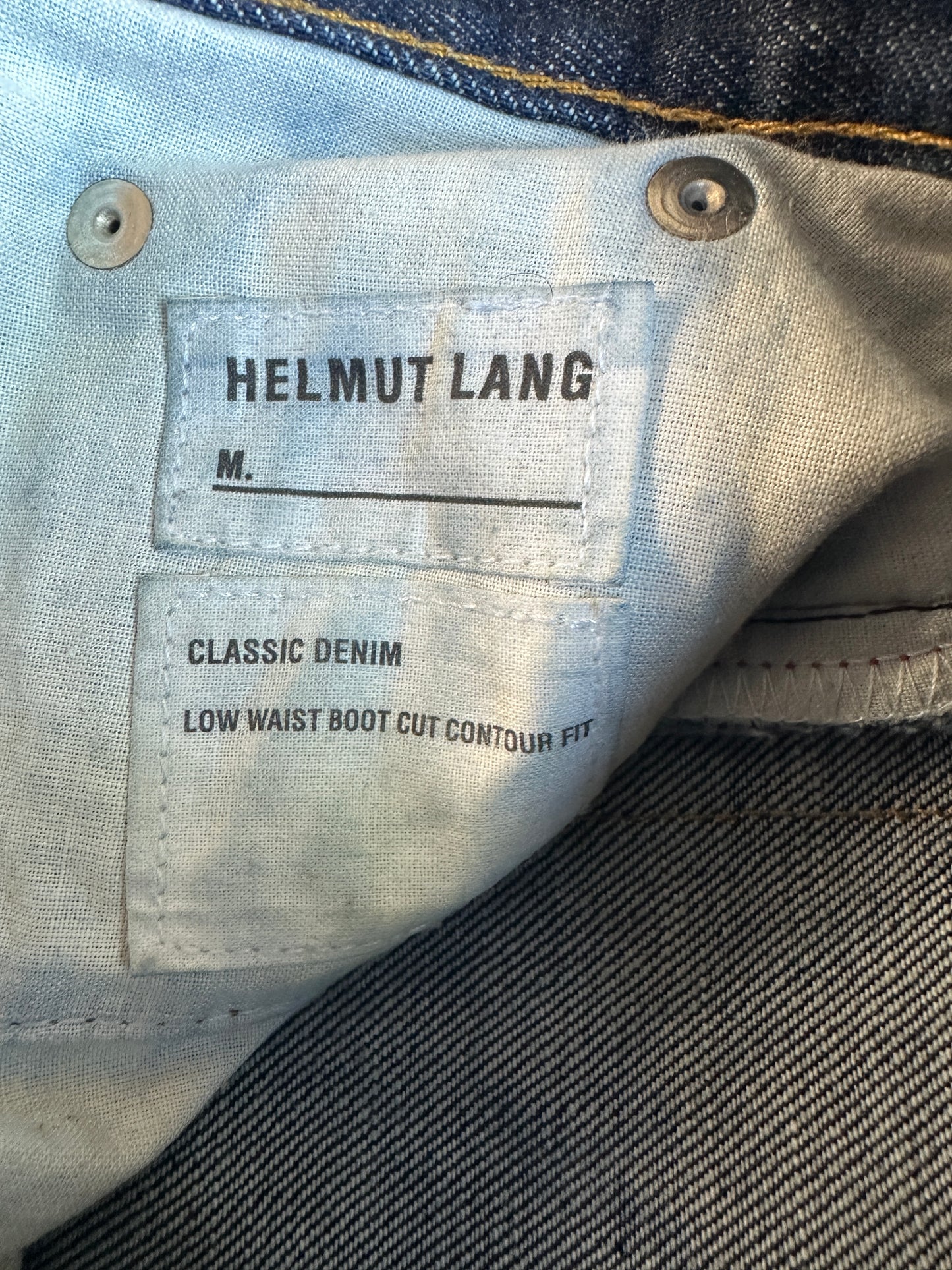 Helmut Lang circa 2000’s Low Waist bootcut denim