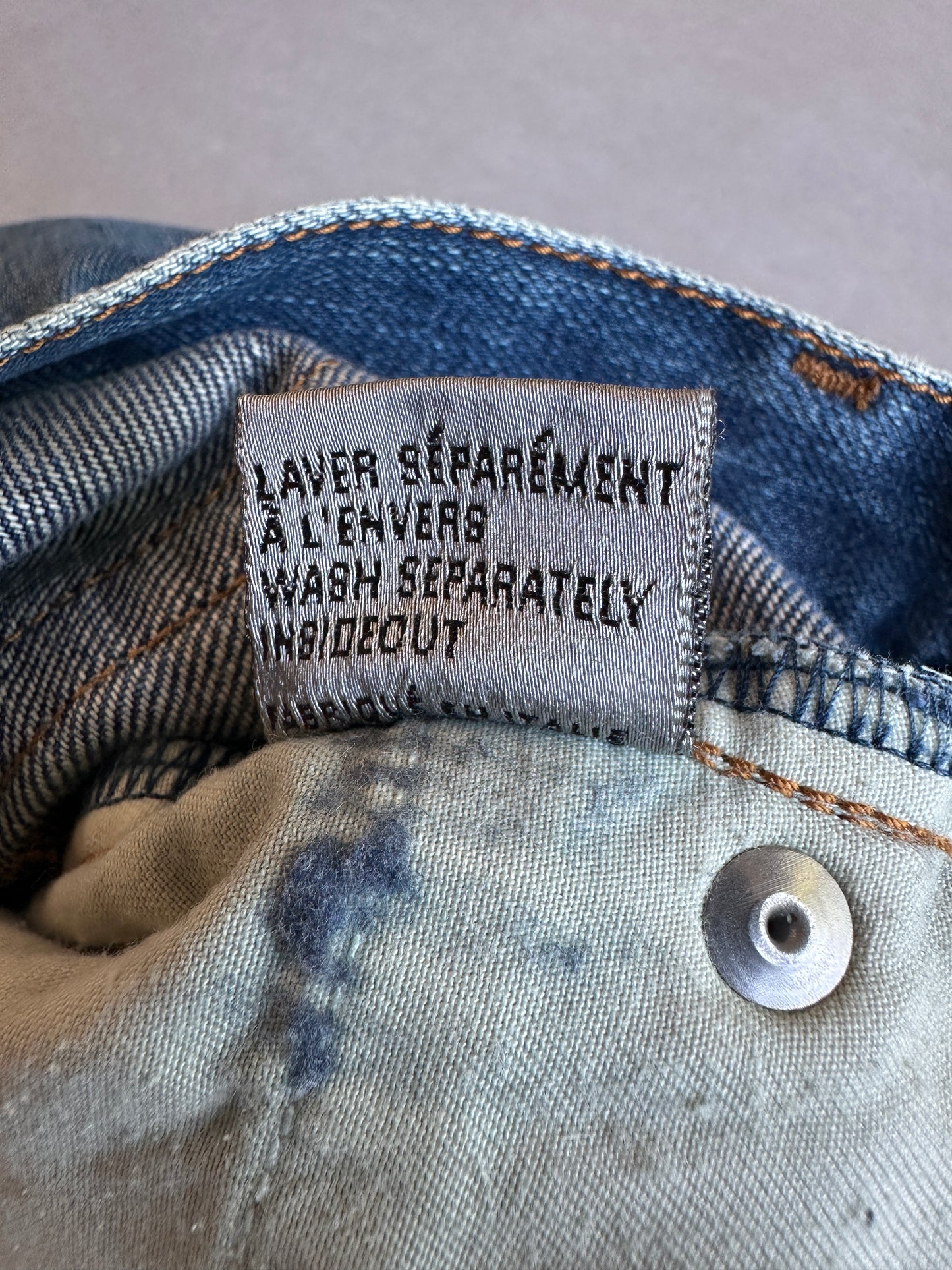 Dior Homme AW06 “These grey days” dust wash denim