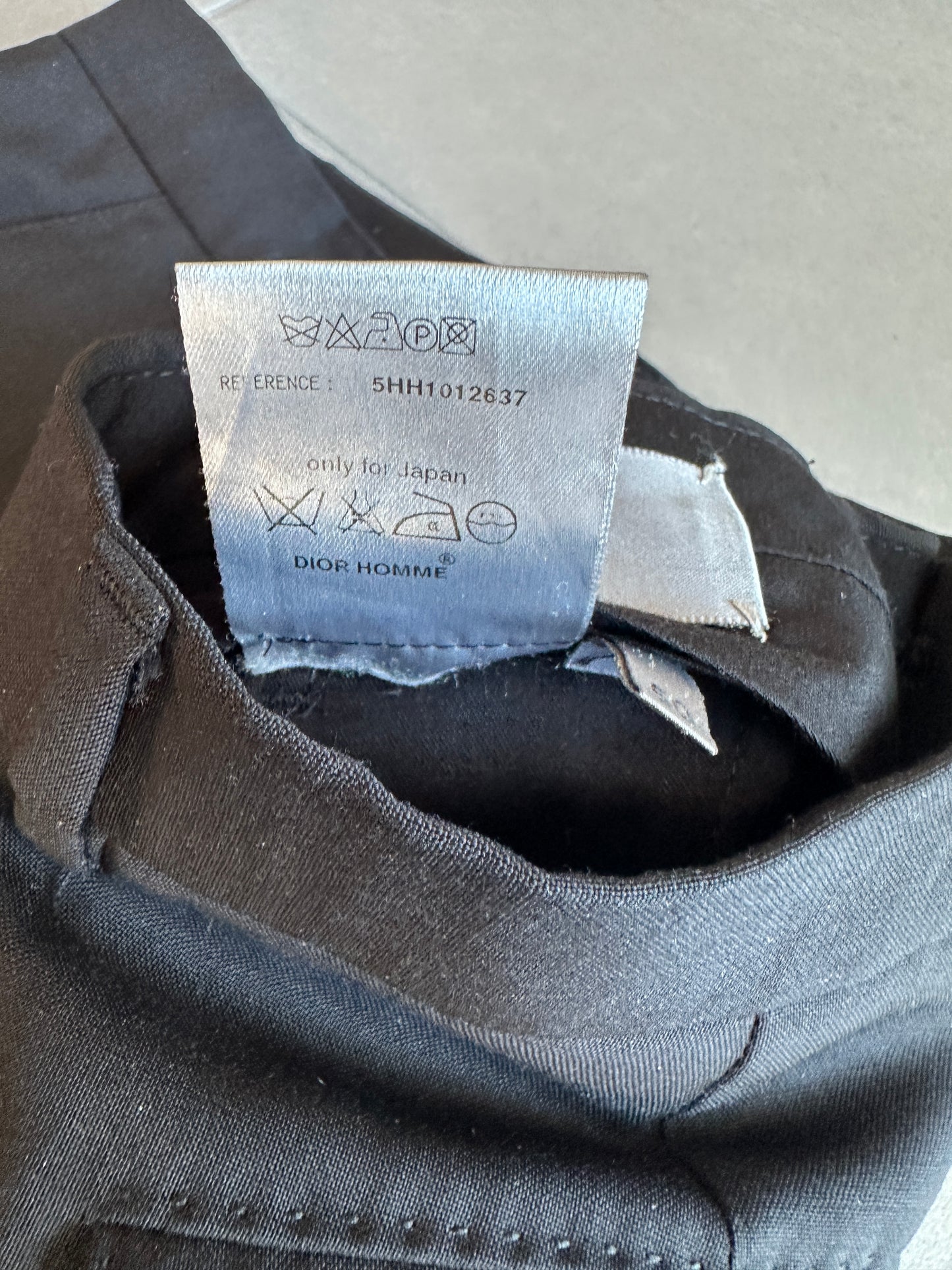 Dior Homme AW05 "in the morning" wool bootcut slacks