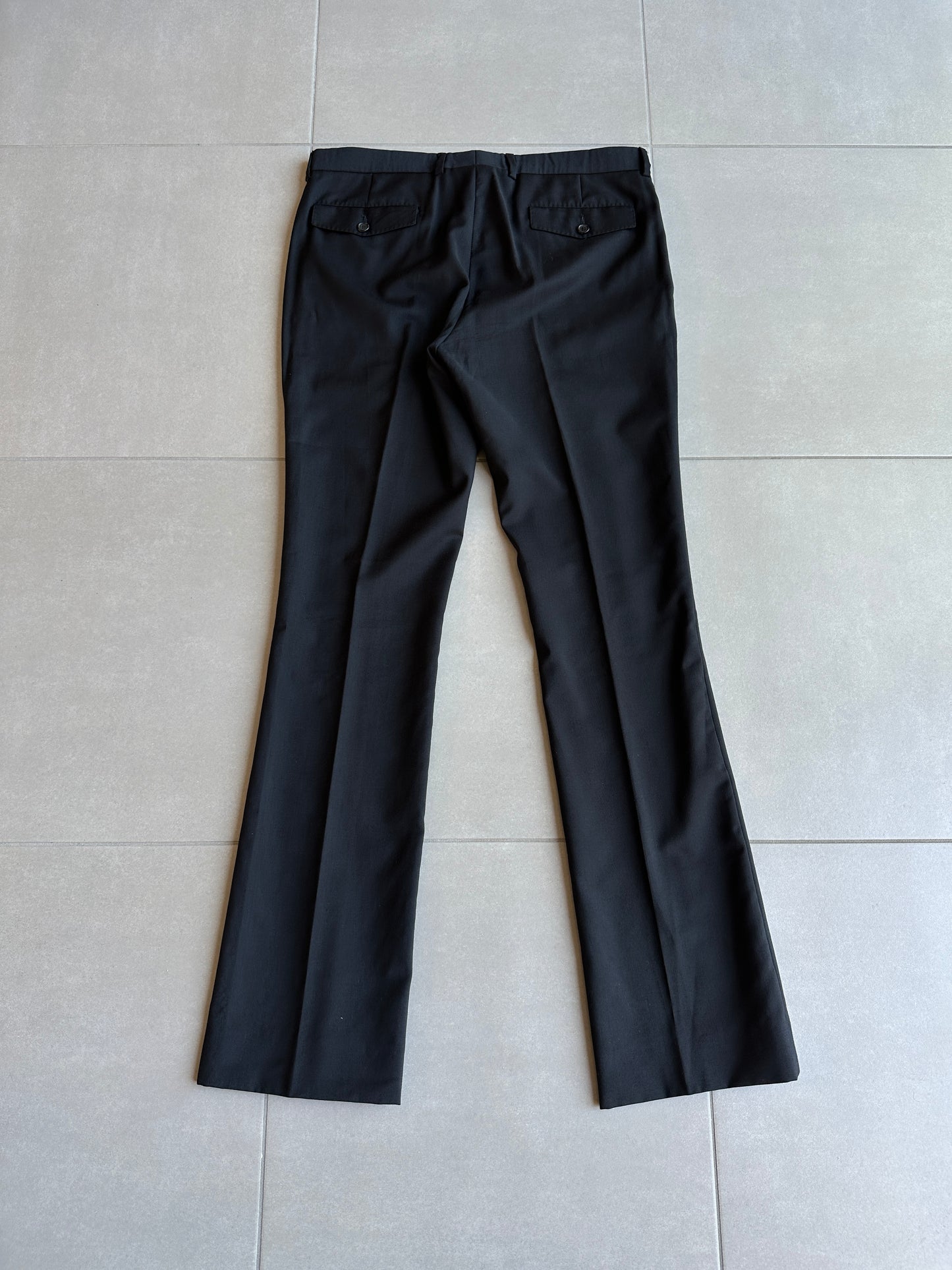 Dior Homme AW05 "in the morning" wool bootcut slacks