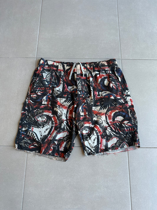 Balmain Homme SS11 Graffiti print swimming shorts