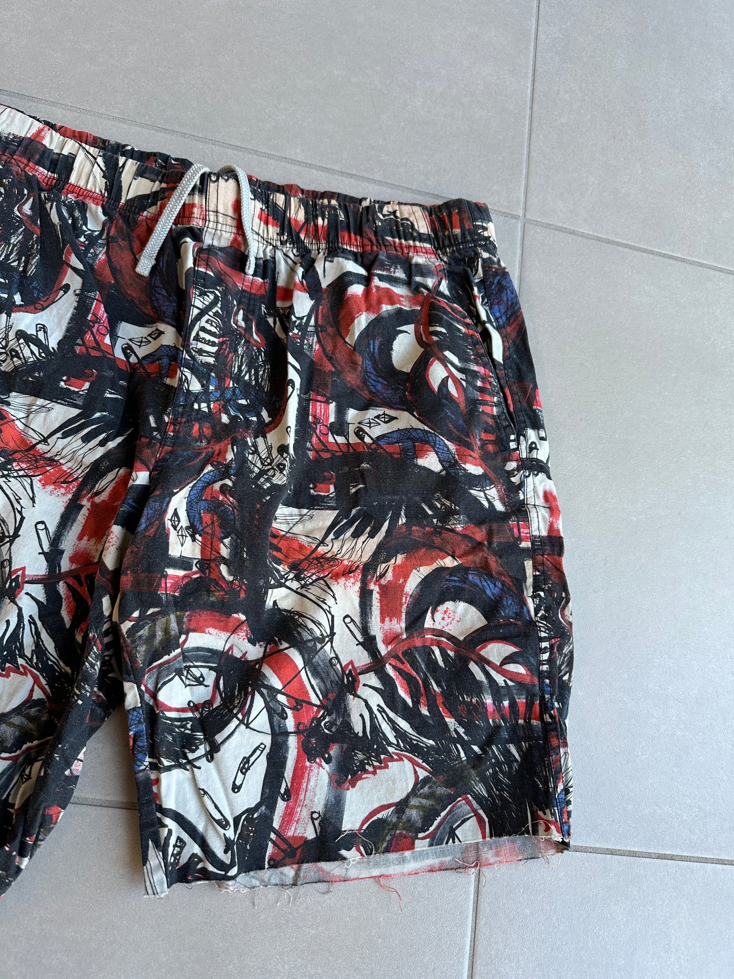 Balmain Homme SS11 Graffiti print swimming shorts