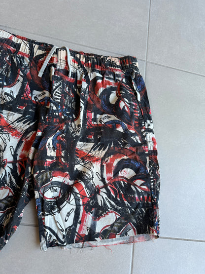 Balmain Homme SS11 Graffiti print swimming shorts