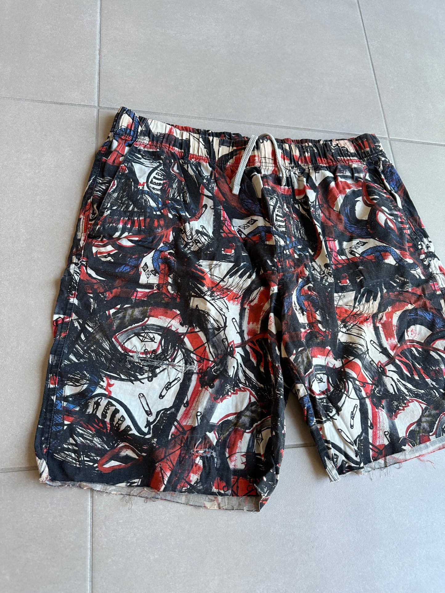 Balmain Homme SS11 Graffiti print swimming shorts
