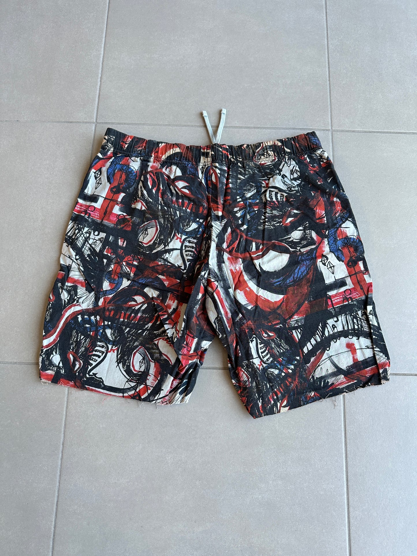 Balmain Homme SS11 Graffiti print swimming shorts