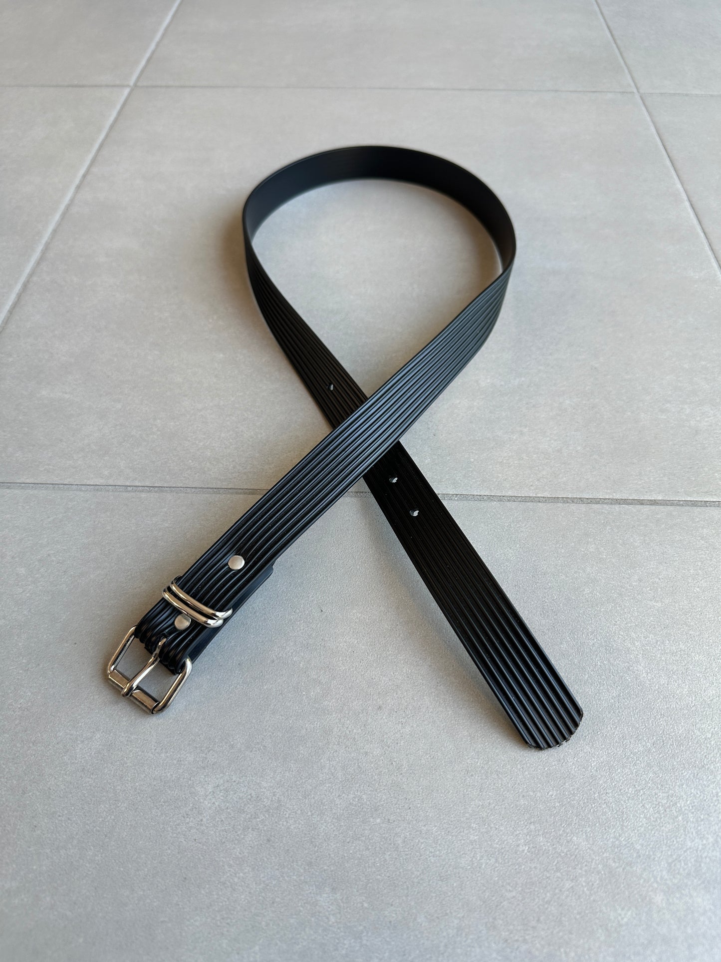 Helmut Lang circa 2000s rubber belt
