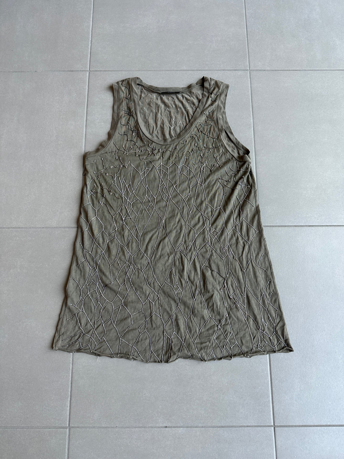 Balmain AW09 chainmail tank top