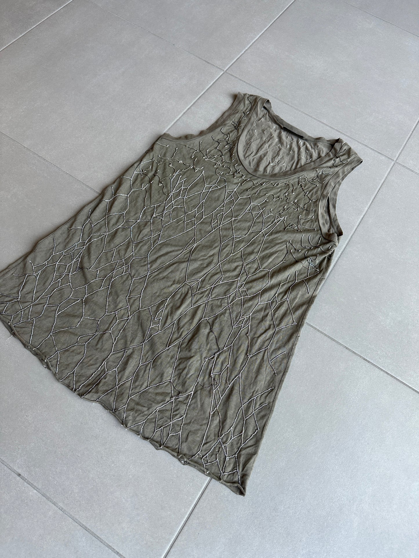 Balmain AW09 chainmail tank top