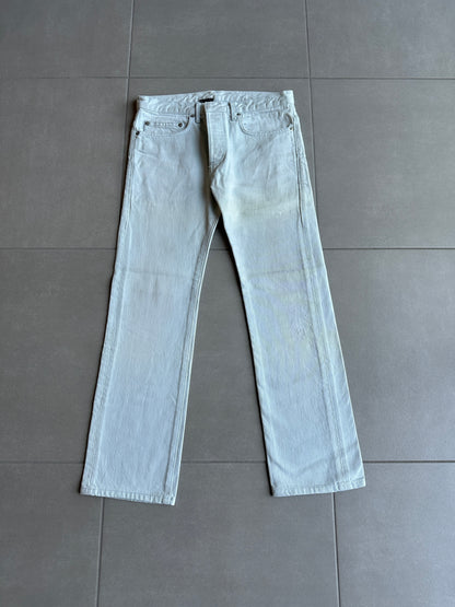 Dior Homme SS06 pastel blue clawmark denim