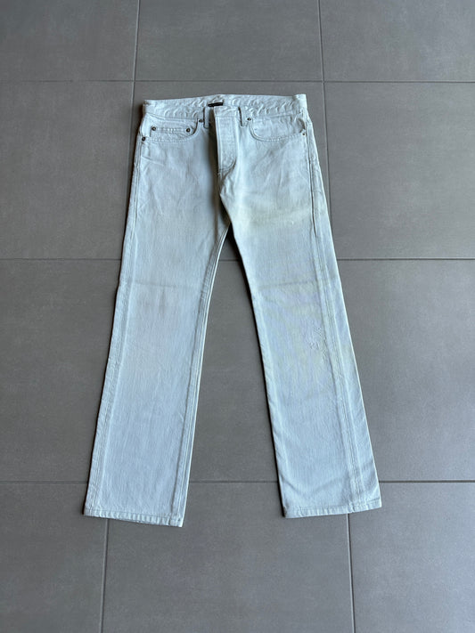 Dior Homme SS06 pastel blue clawmark denim