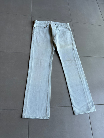 Dior Homme SS06 pastel blue clawmark denim