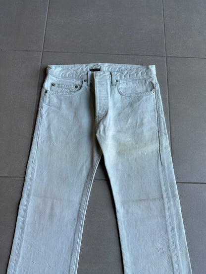 Dior Homme SS06 pastel blue clawmark denim