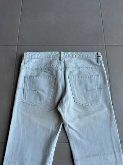 Dior Homme SS06 pastel blue clawmark denim