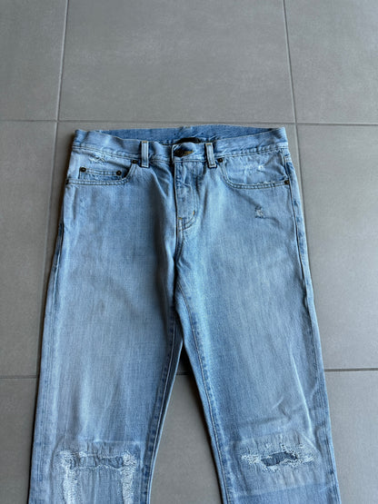Saint Laurent Paris AW15 D02  distressed Denim
