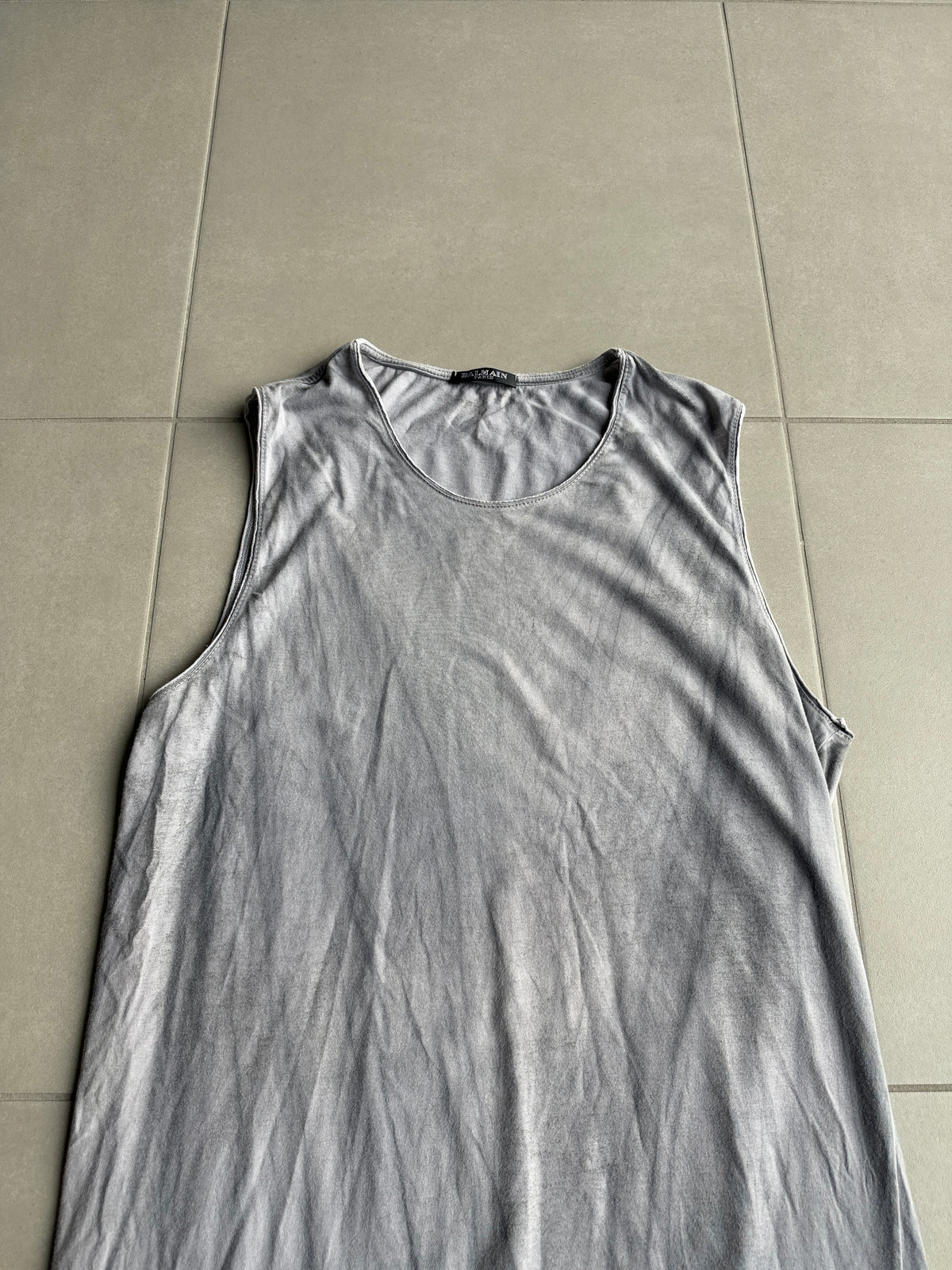 Balmain SS12 Sample Dyed tank-top