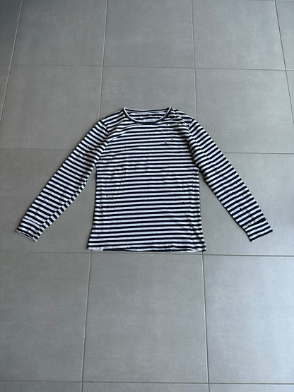 Balmain Homme AW11 distressed long sleeve striped shirt