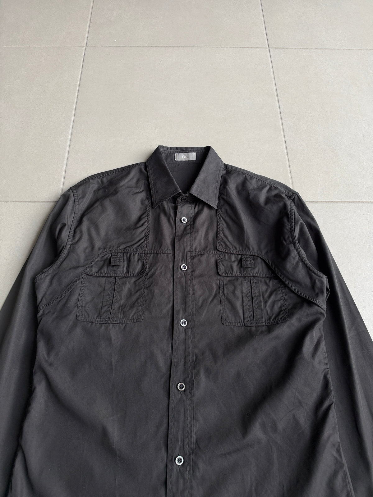 Dior Homme AW06 "These grey days" Paneled shirt