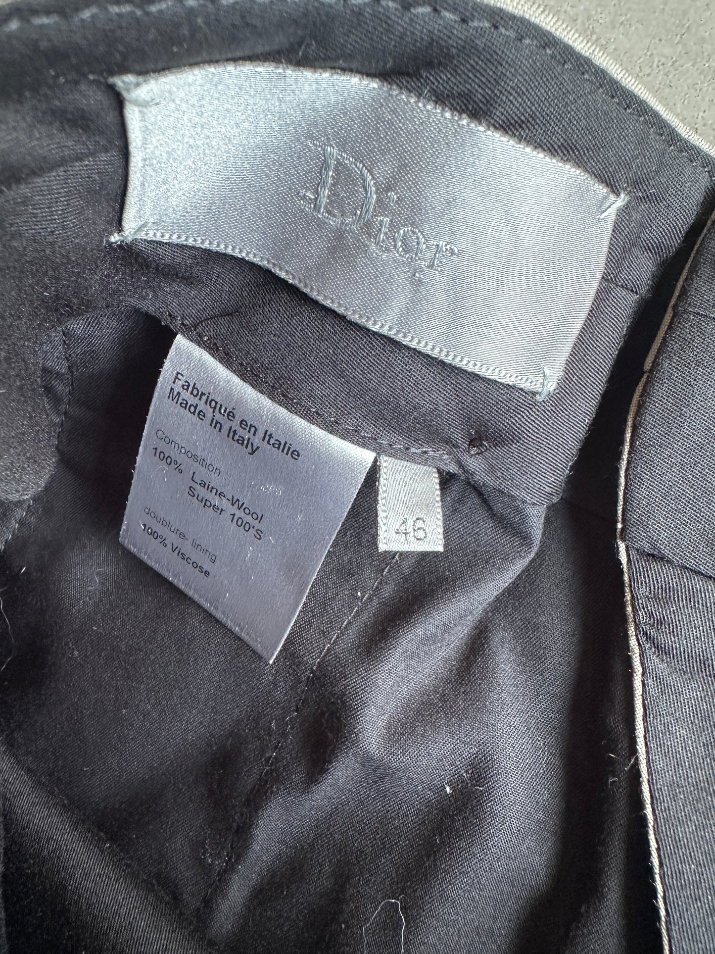 Dior Homme SS07 “We Look Good Together” Wool Front pocket trousers