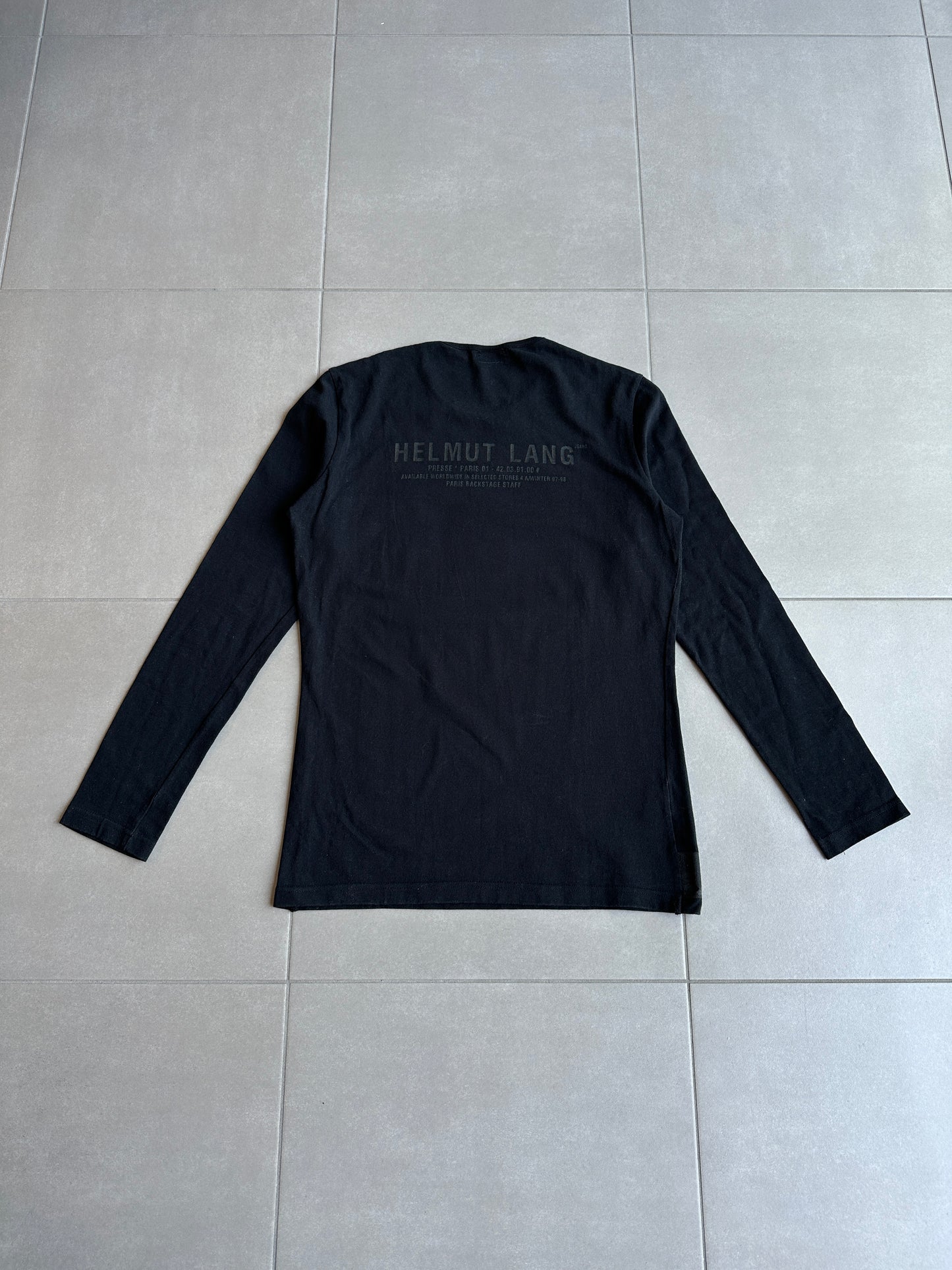 Helmut Lang AW1997 Press Backstage long sleeve shirt