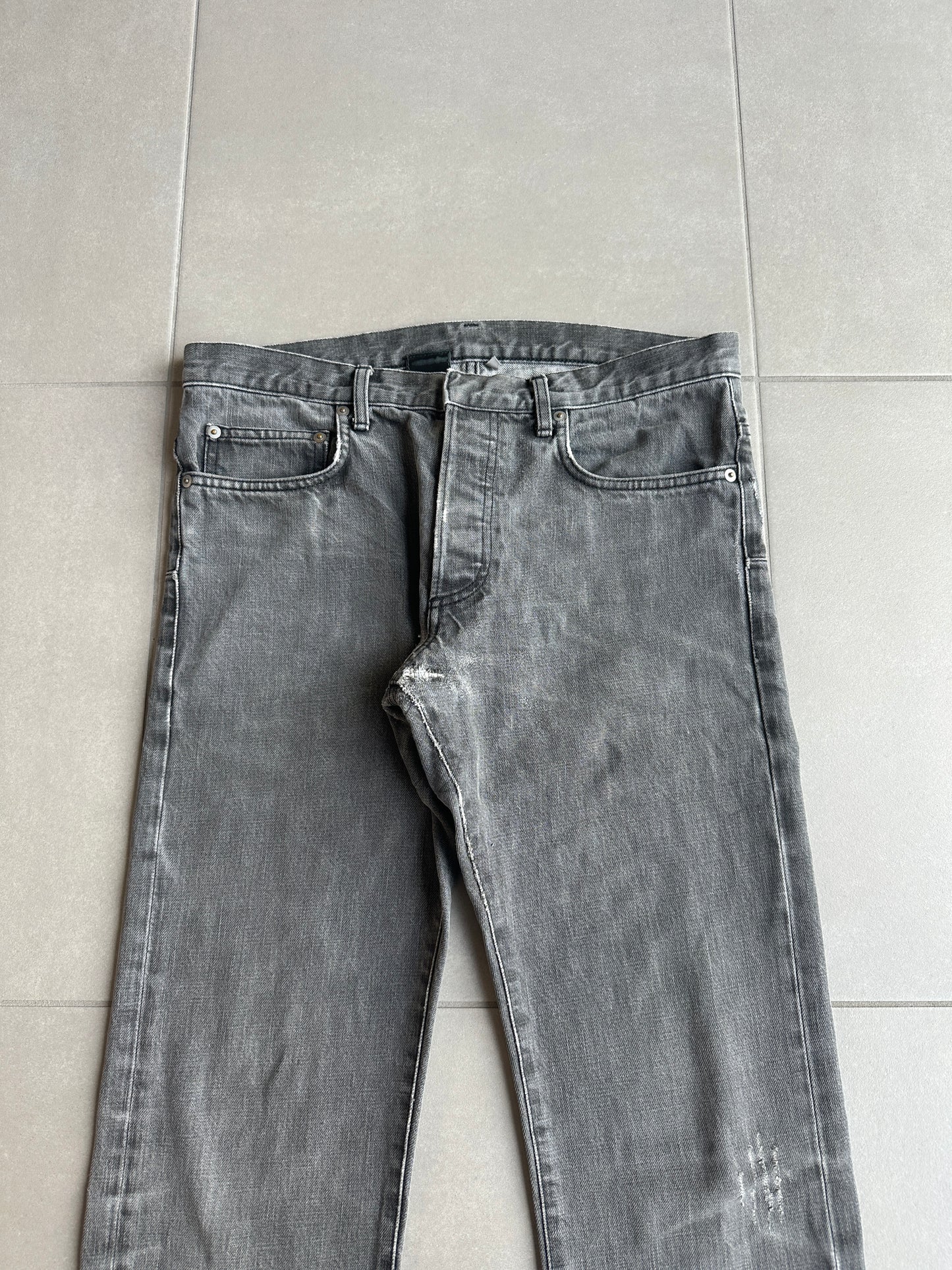 Dior Homme AW05 “In the morning ” washed clawmark MIJ denim
