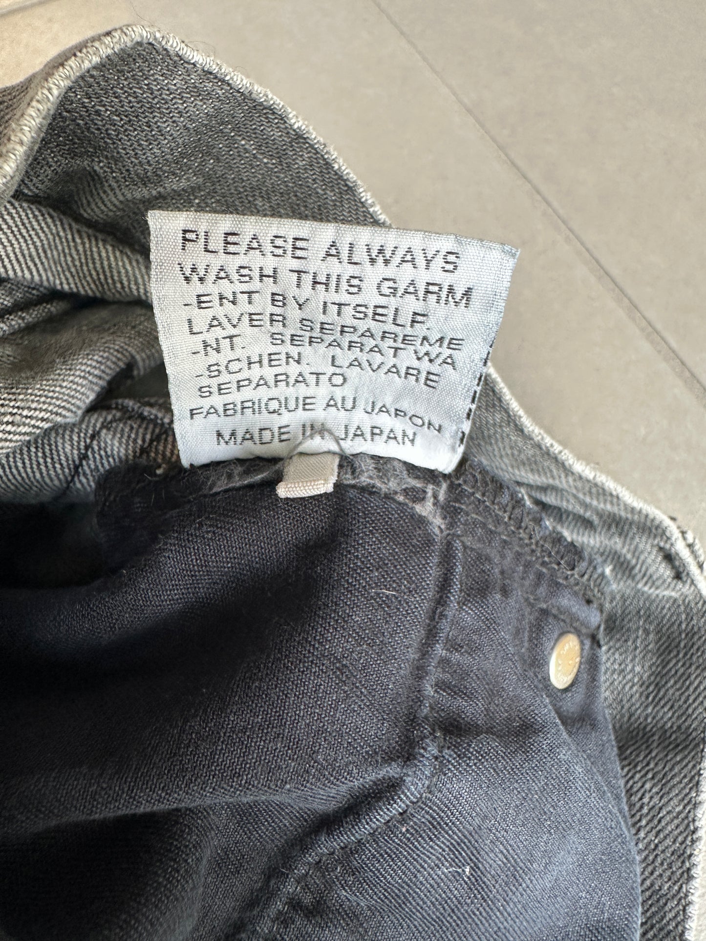 Dior Homme AW05 “In the morning ” washed clawmark MIJ denim