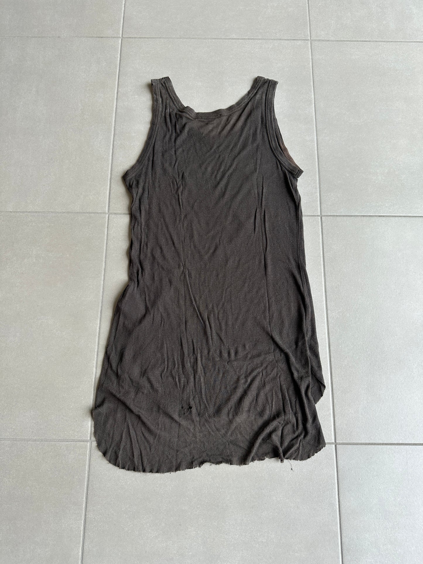 Ann Demeulemeester SS2010 Thorn crown ribbed tank top