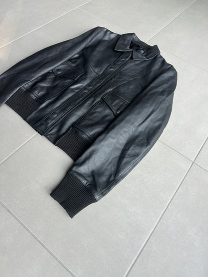 Dior Homme SS04 "strip" leather A2 jacket