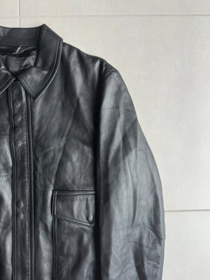 Dior Homme SS04 "strip" leather A2 jacket