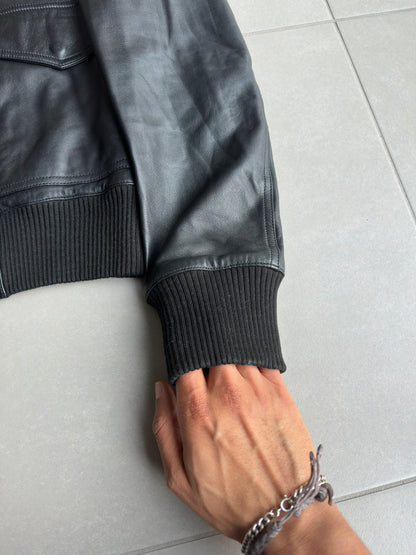 Dior Homme SS04 "strip" leather A2 jacket